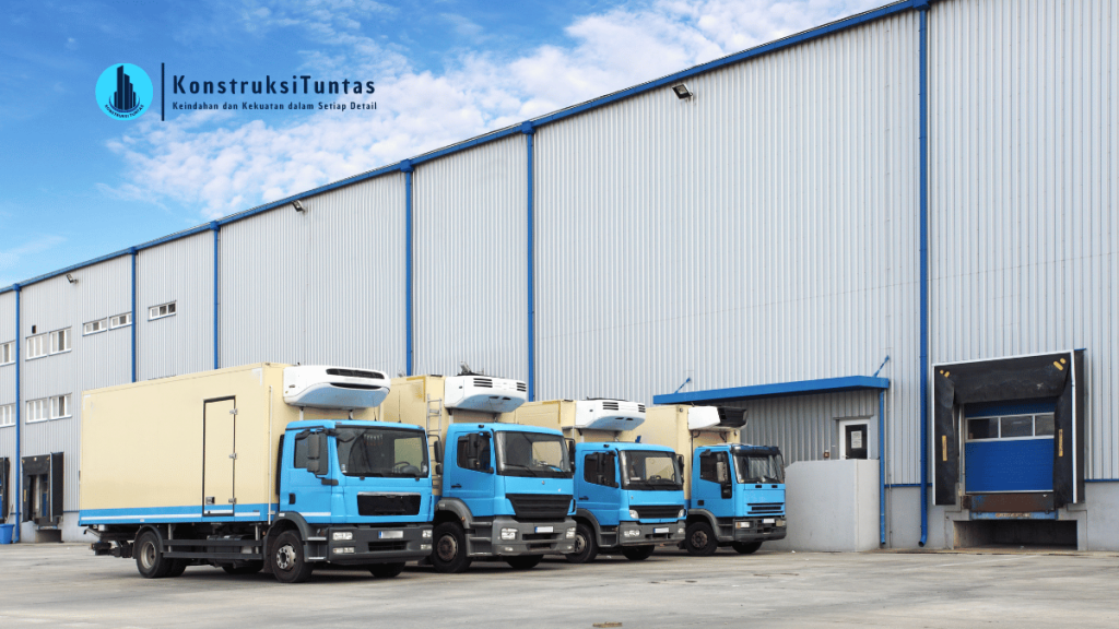 Rancang Lantai Beton Gudang Heavy Duty